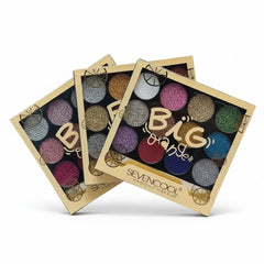 Seven Cool Big Orange Glitter Eyeshadow Palette - 12 Colors Seven Cool