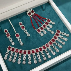 Zircon Necklace Set for Women – AD Super Design Premium Quality Cosmia