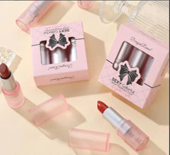 3 Pcs Dragon Ranee Pearlescent Glitter Lipstick Set Dragon Ranee