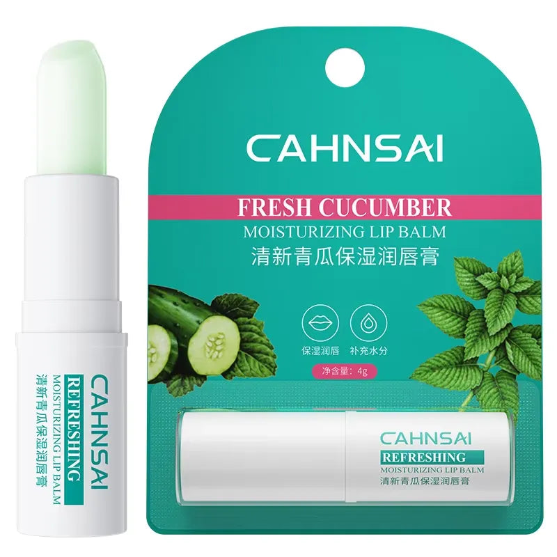 CAHNSAI Fresh Cucumber Moisturizing Lip Balm - 4g CAHNSAI