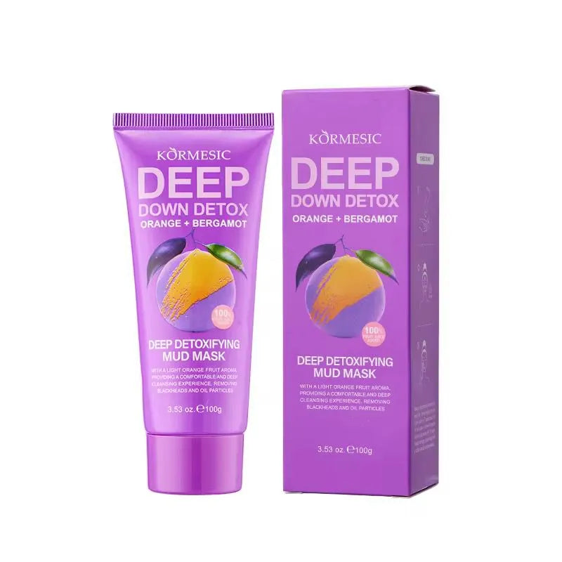 KORMESIC Beauty Skin Care Orange + Bergamot Face Mask Clay Mud Mask - 100g KORMESIC