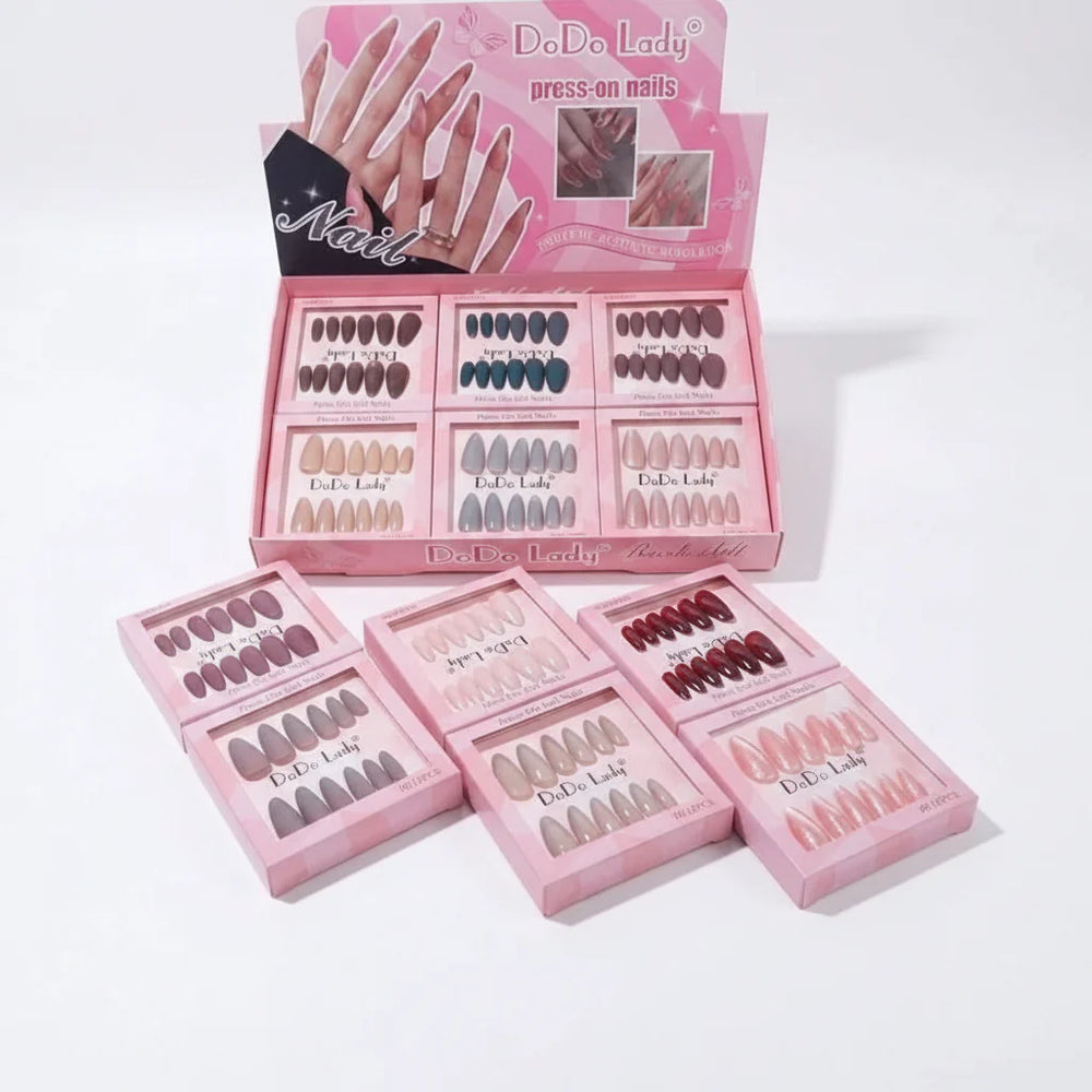 DoDo Lady Fingertip Aesthetic Revolution Press-On Nails Set - 12Pcs Dodo Lady