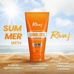 Rivaj UK SPF90 Sunblock - 40ml Rivaj