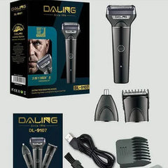 DALING 3 in 1 DL-9107 Professional Rechargeable Hair Trimmer Daling