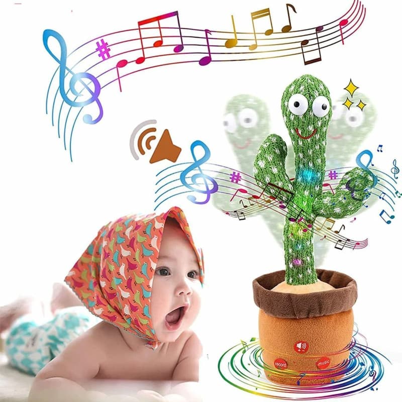 Rechargeable Talking & Dancing Cactus Toy (With Music) Cosmia.pk
