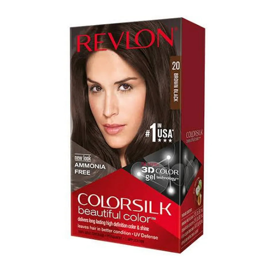 REVLON (Italy) 20 Brown/Black 3D Hair Color Revlon