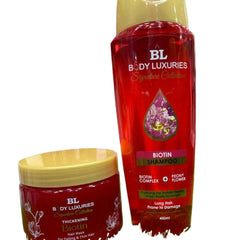 Body Luxuries 2 in 1 Biotin Deal Shampoo 400ml + Mask 300gm Body Luxuries