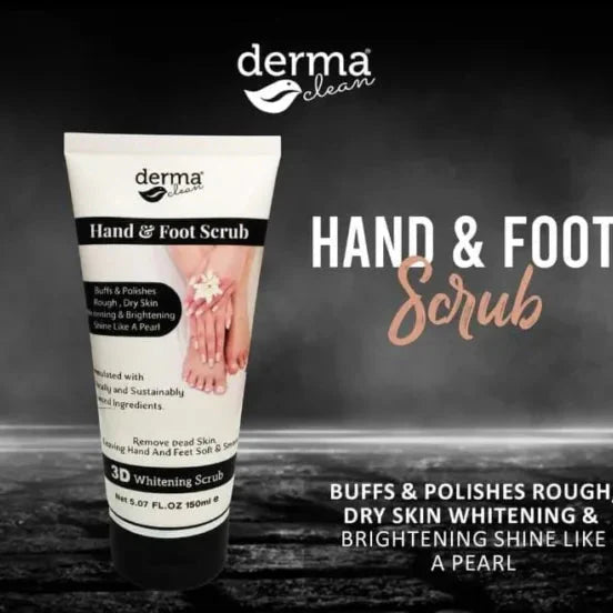 Derma Clean Whitening Hand And Foot Scrub – 150ml Derma Clean