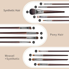 24 pcs Make Up Brushes Cosmia.pk