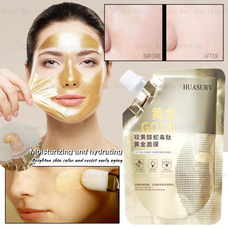 Gold Mask (100gram) Moisturizing Skin Care Clear Anti-aging Oil huasurv