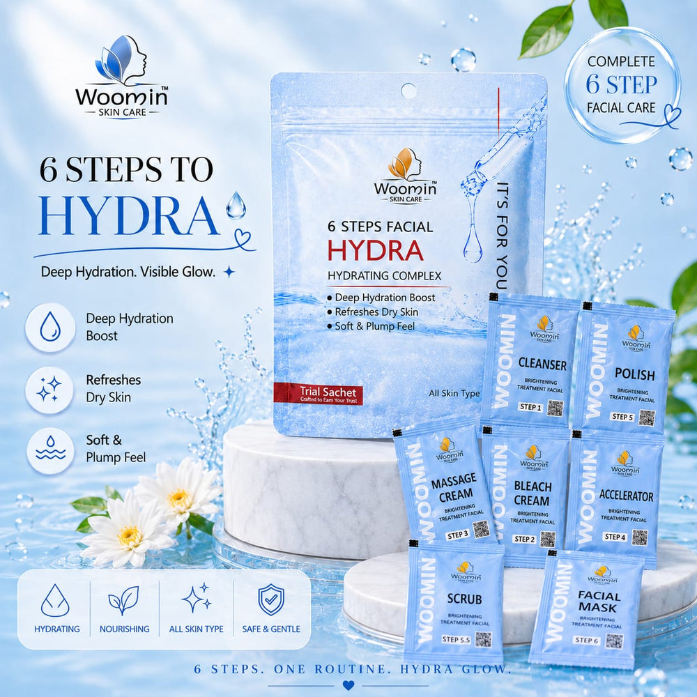 Woomin Skin Care 6 Steps Hydra Facial Kit Woomin