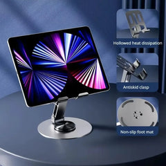 Full Metal Mobile Phone Stand 360° Rotating Aluminum Alloy Cosmia.pk