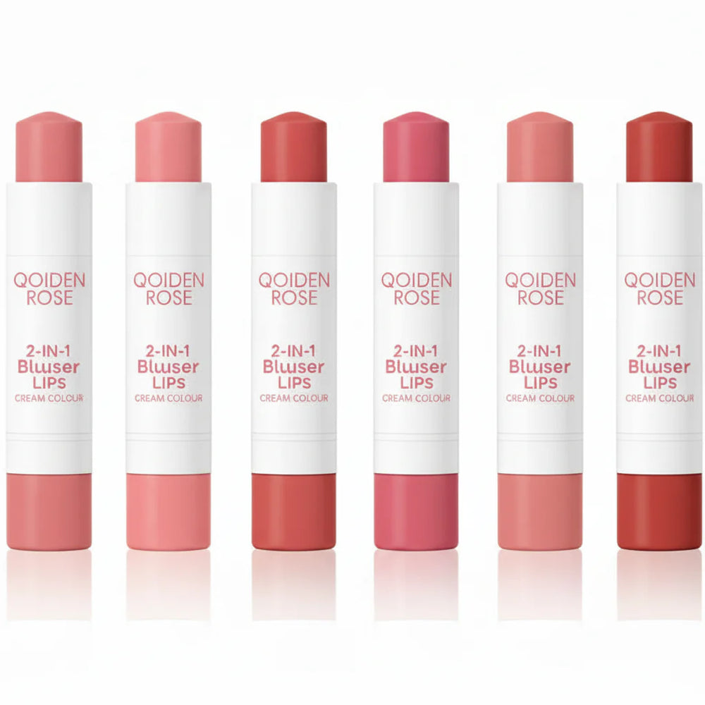 Qoiden Rose 2 in 1 Blusher Lips Qoiden Rose