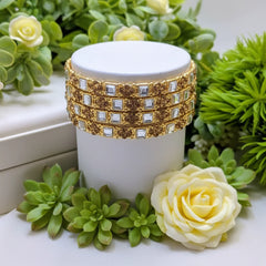 Bangles Set with Shisha Stone - 4Pcs Cosmia