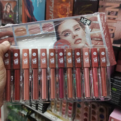 GR Kiss Matte Long Lasting Lip Glosses - 12 Pcs Set gr