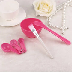 6 in 1 DIY Facial Beauty Mask Bowl with Stick Brush Set (Set of 6) Quetee