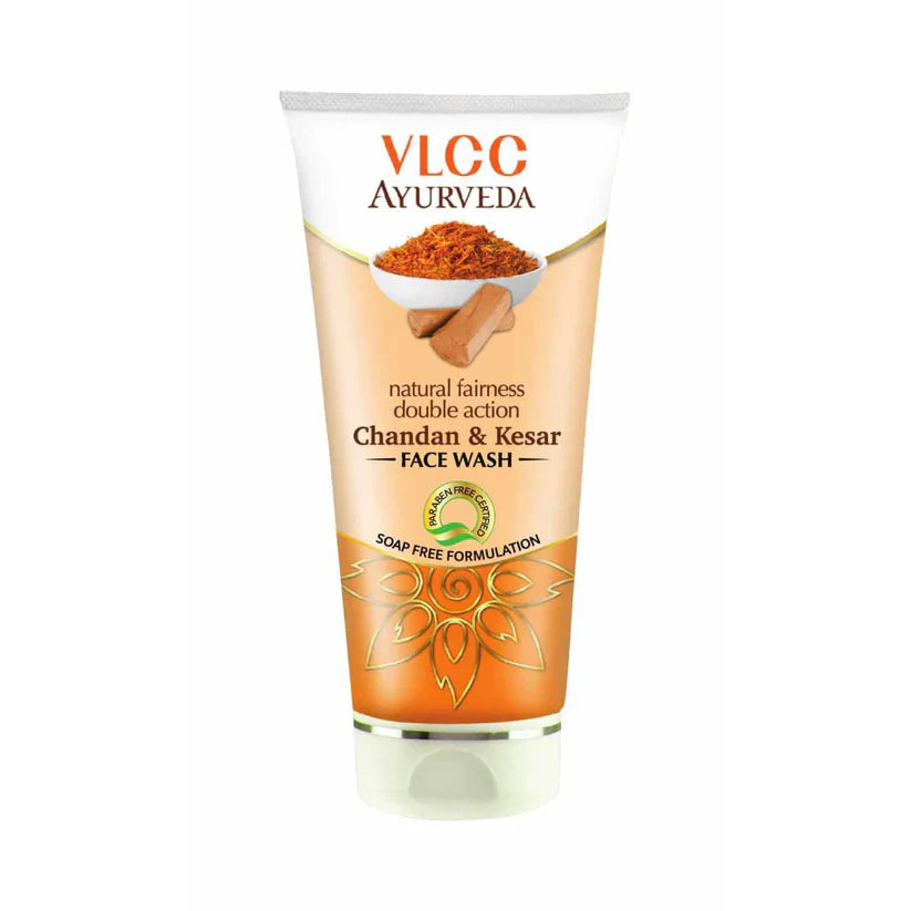 VLCC Ayurveda Natural Fairness Double Action Kesar & Chandan Face Wash - 150ml VLCC