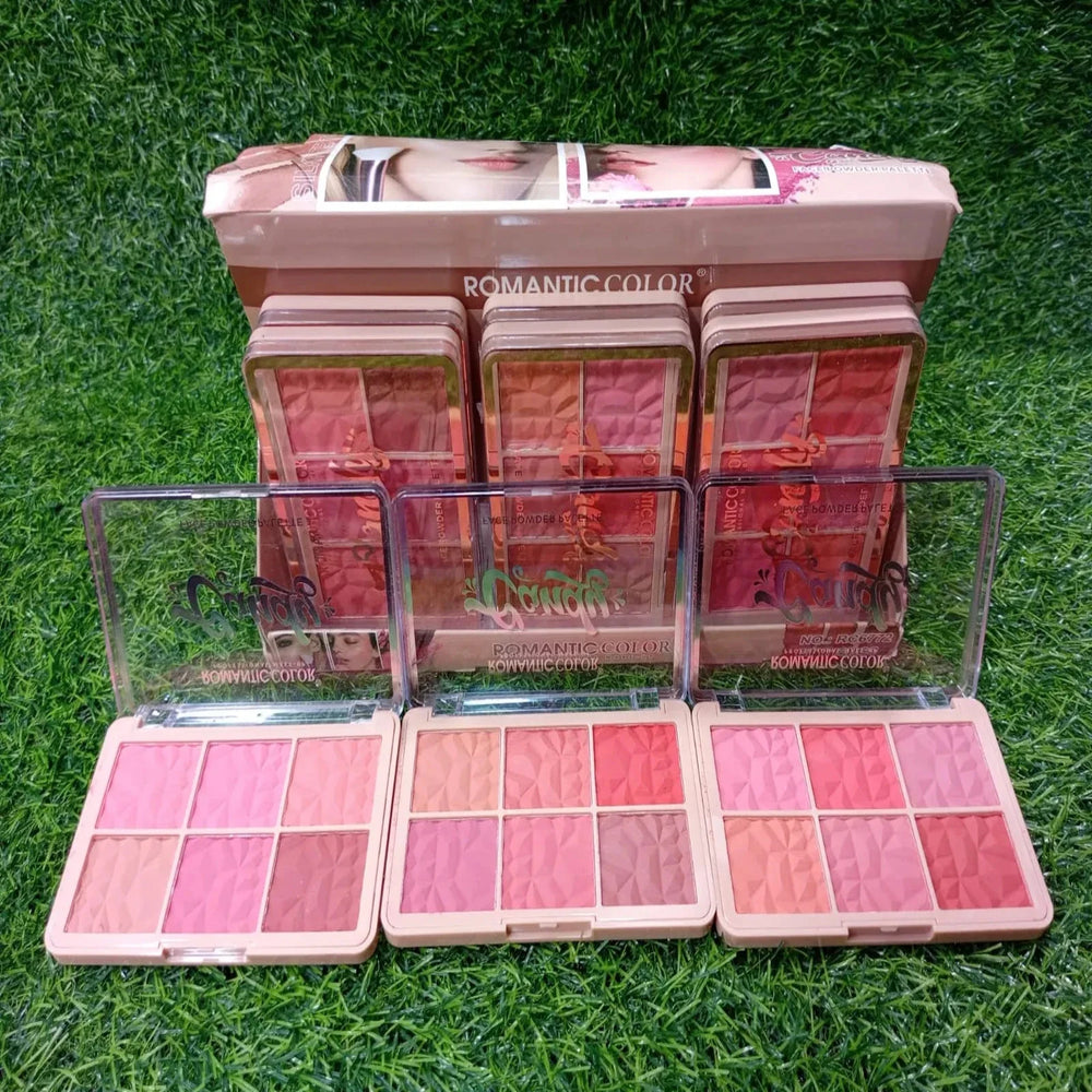 Romantic color 6 in 1 blushon Palette Each Romantic color