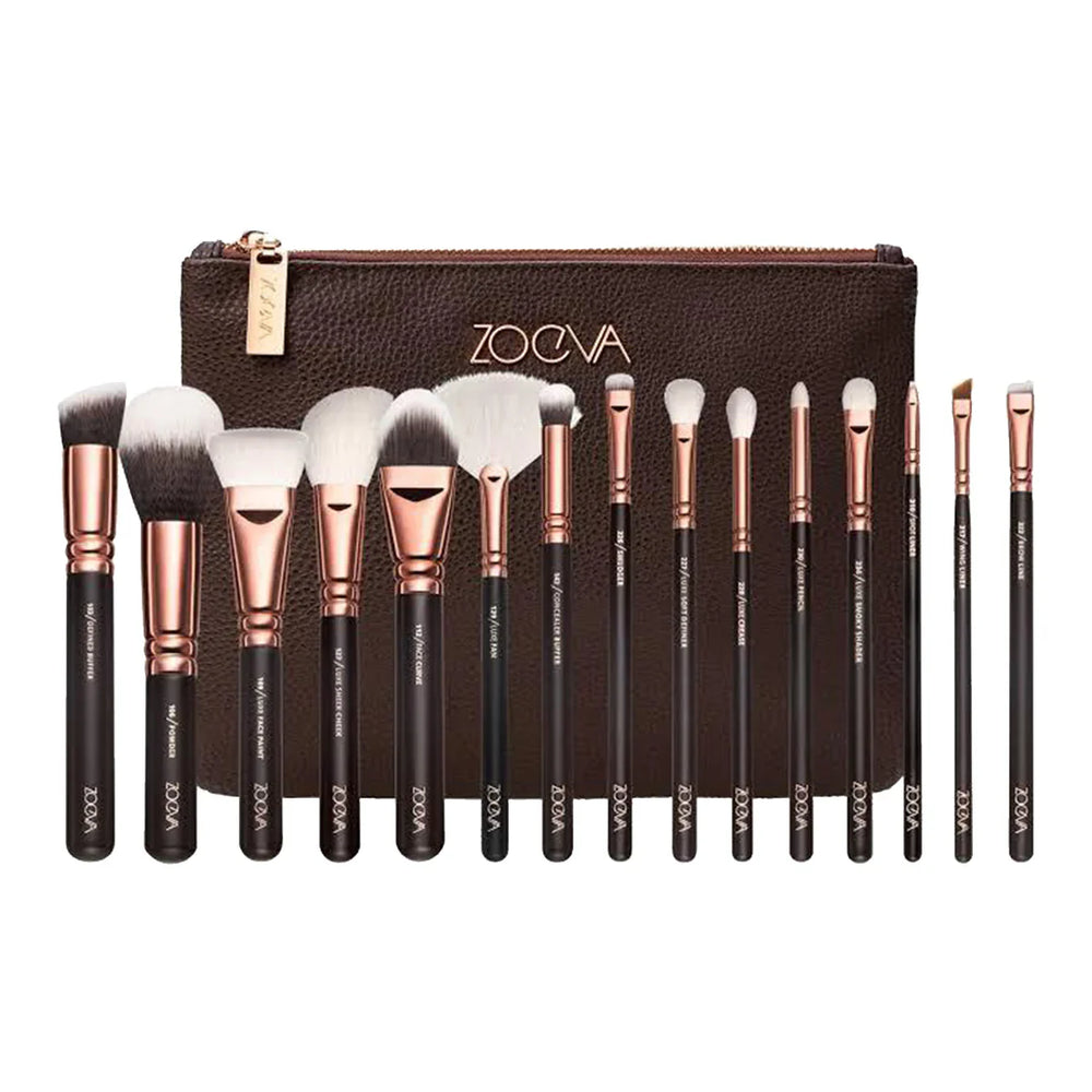 Zoeva Makeup Brushes With Pouch - 15Pcs Zoeva