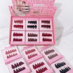 DoDo Lady Reusable Press On Nails Set - 12Pcs Dodo Lady