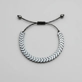 Adjustable Chevron Arrowhead Macrame Bracelet-Each Cosmia.pk