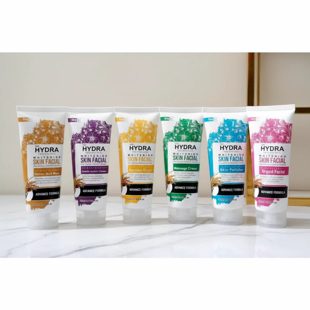 New Hydra Professional Whitening Skin Facial - 200ml Each Hydra
