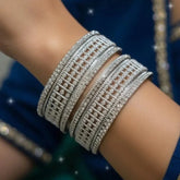 Silver Bengals Chura set Cosmia