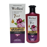 Wellice 7 in 1 Anti - Hair Loss Onion Hyalruonic Acid & Soothing Frizz Shampoo 400g Wellice