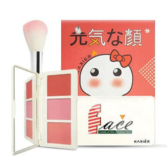 3 Colors Kaxier Blush Palette With Brush (original made in korea ) Kaxier
