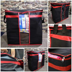 Heavy-Duty Black Fabric Storage Bag & Clothes Organizer - Each Cosmia.pk