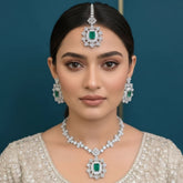 Rajwari Necklace Set Combo – Bracelet, Jhumki & Necklace Cosmia