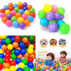Colorfull Plastic kids Ball - 50 Pcs Cosmia.pk