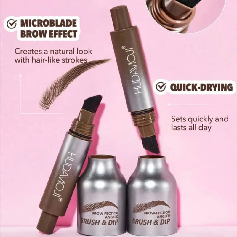 Huda moji Brow fection Angled Brush and Dip Liquid Eyebrow Gel Pen Huda Moji