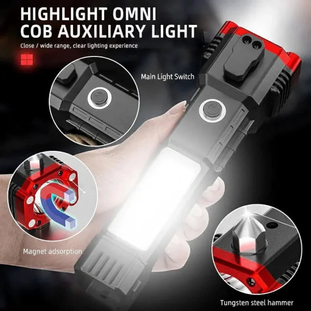 LED Torch Light High Power Rechargeable USB Torch Cosmia.pk