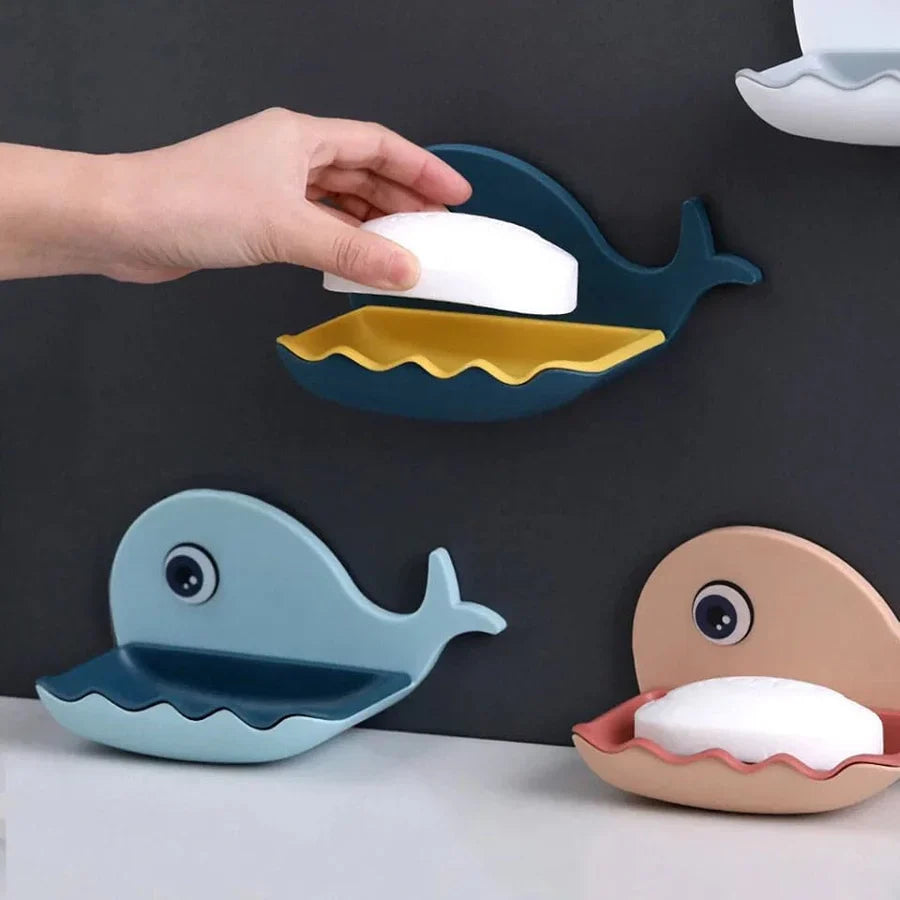 Wall-Mounted Whale Shaped Soap Holder Cosmia.pk
