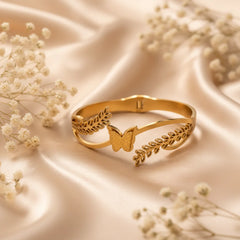 Artklim Butterfly Bangle Bracelet - Each Cosmia.pk