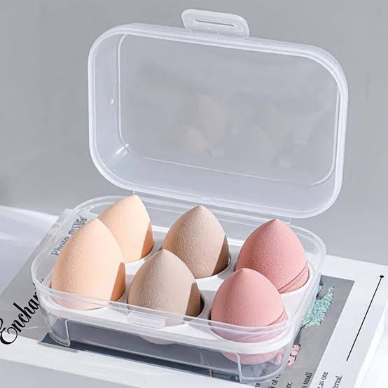 6-in-1 Makeup Foundation Sponges – Soft Cosmetic Puffs Cosmia.pk