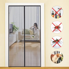 Hands-Free Retractable Magic Mesh Screen Door Cosmia.pk