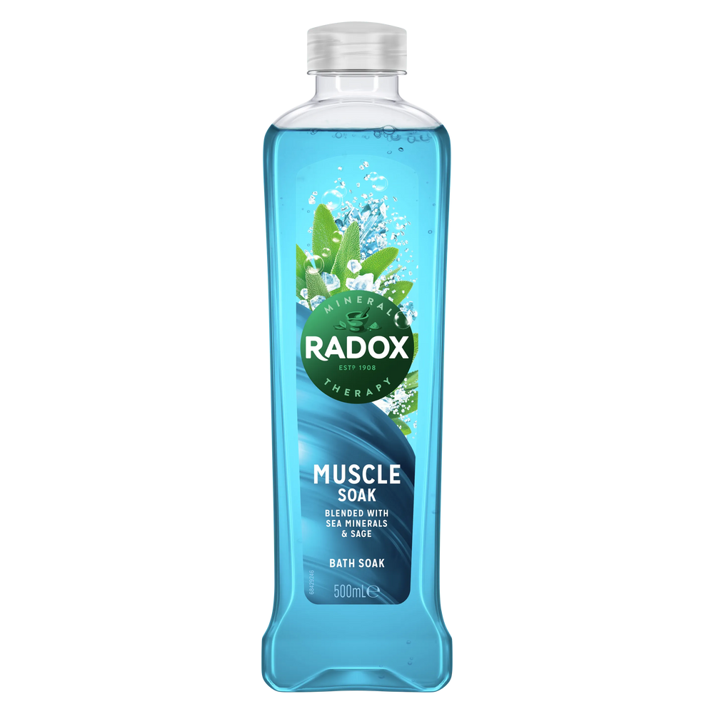 Radox Muscle Soak Bath Soak with Sea Minerals & Sage - 500ml Radox