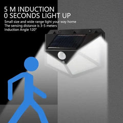 100 LED Solar Light Motion Sensor Outdoor Solar Lamp Cosmia.pk