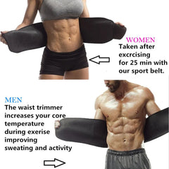 Slimming Sweet Sweat Belt Hot shaper waist trimmer Belt For Men & Cosmia.pk