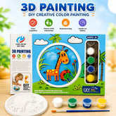 3D Painting Set with Clay Giraffe Cosmia.pk