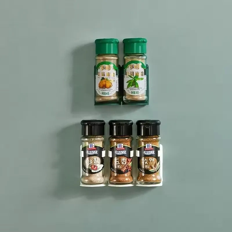 Wall Mounted Spice Rack Stand With Sticker Cosmia.pk