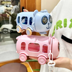 2-in-1 Portable Toy Bus Drinking Bottle Cosmia.pk