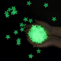 Glow In The Dark Star Wall Stickers Set Cosmia.pk