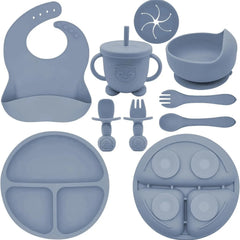 Anti-Slip Silicone Baby Feeding - 7 Piece Set Cosmia.pk