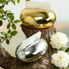 Luxury Metallic Pebble Tissue Box Holder Cosmia.pk
