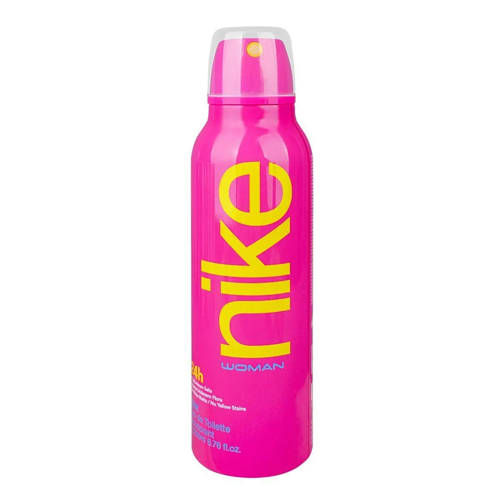 Nike Pink Deodorant Spray Eau de Toilette 24 Hours Lasting - 200ml Nike