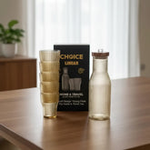 Choice Linear Water Bottle & 6Pc Glass Set Cosmia.pk