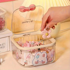 Cute Bow Handle Hair Accessory Storage Box Cosmia.pk